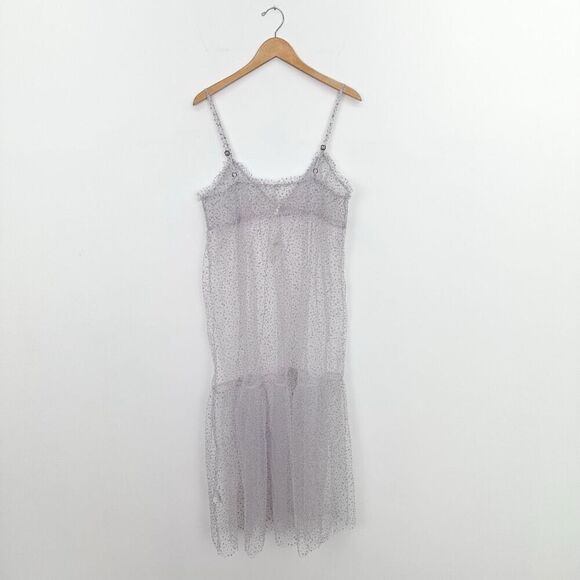 Anthropologie Women’s By Anthropologie Sheer Dot Tulle Sheer Slip Dress - Picture 3 of 12
